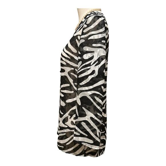 Additions by Chicos, Zebra Print Women's Jacket, Size 0 - Picture 2 of 7